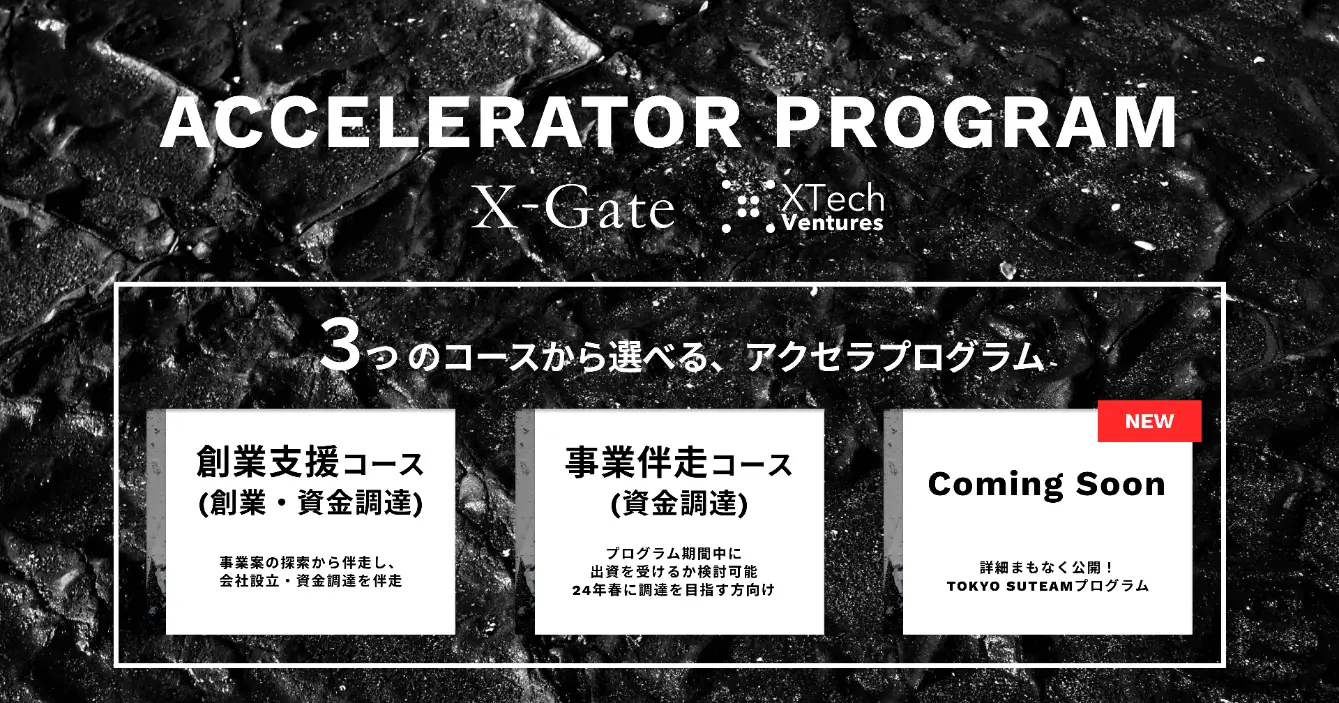 XTech Venturesとゼロから事業を創り上げる！アクセラレーションプログラム『X-Gate』4期生の募集を開始の画像